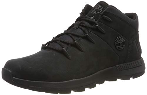 Timberland Sprint Trekker Mid, Botas Chukka Hombre, Negro Black Nubuck, 43 EU