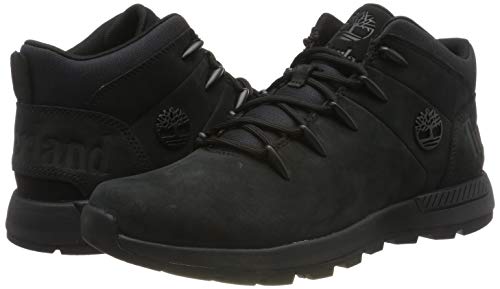 Timberland Sprint Trekker Mid, Botas Chukka Hombre, Negro Black Nubuck, 43 EU