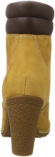 Timberland Tillston 6-Inch Double Collar, Botas Chukka Mujer, Amarillo Wheat Nubuck, 37 EU