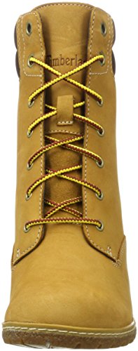 Timberland Tillston 6-Inch Double Collar, Botas Chukka Mujer, Amarillo Wheat Nubuck, 38 EU