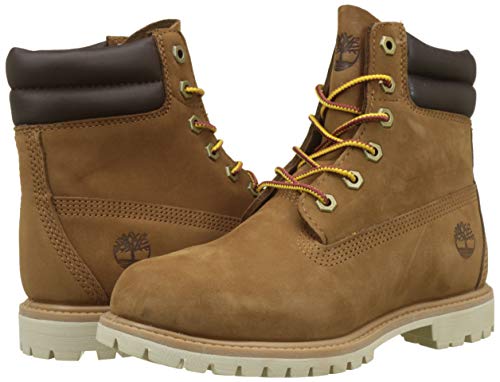 Timberland Waterville 6 Inch Basic Waterproof, Botas Mujer, Marrón (Light Brown Nubuck 919), 37.5 EU