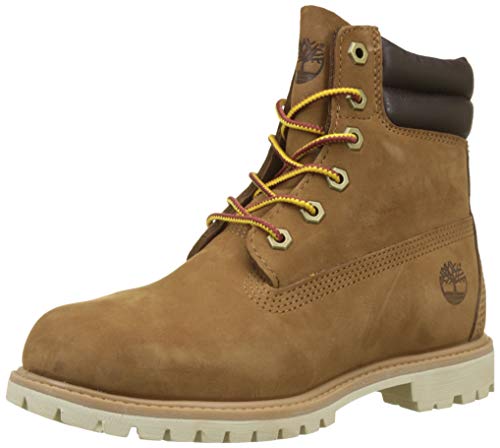 Timberland Waterville 6 Inch Basic Waterproof, Botas Mujer, Marrón (Light Brown Nubuck 919), 38.5 EU