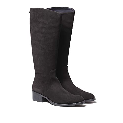 Tirol-SY - Negro, 38EU - Bota de Mujer Hecha en Serraje.