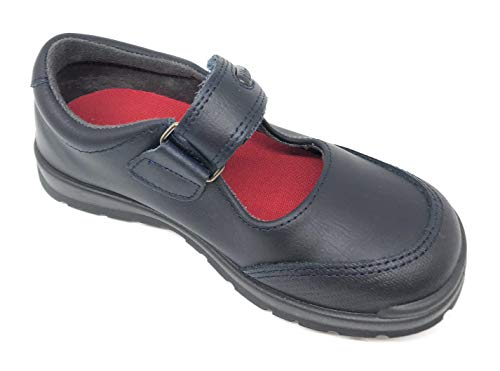 Titanitos Zapatos Colegiales Lavables niña Azul Atenea (Talla 27)