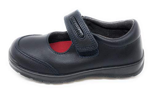 Titanitos Zapatos Colegiales Lavables niña Azul Atenea (Talla 27)