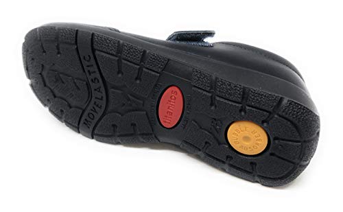 Titanitos Zapatos Colegiales Lavables niña Azul Atenea (Talla 27)