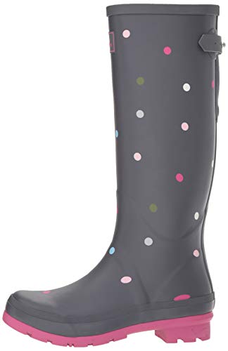Tom Joule Wellyprint Botas de agua Mujer, Grau (Grey Multi Spot Grymspt), 42 EU