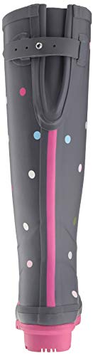 Tom Joule Wellyprint Botas de agua Mujer, Grau (Grey Multi Spot Grymspt), 42 EU
