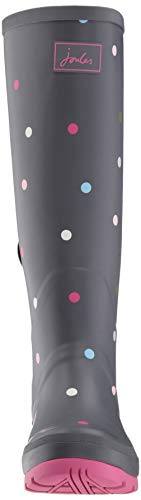 Tom Joule Wellyprint Botas de agua Mujer, Grau (Grey Multi Spot Grymspt), 42 EU