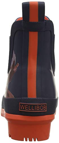 Tom Joules Wellibob, Botas de Agua para Mujer, Blue (French Navy Bircham Bloom), 36 EU