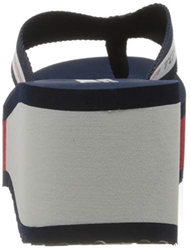 Tommy Hilfiger Chunky Tape Beach Sandal, Sandalias Punta Cerrada para Mujer, Azul (Twilight Navy C87), 39 EU