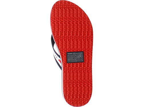 Tommy Hilfiger Chunky Tape Flat Beach Sandal, Sandalias Punta Cerrada Mujer, Azul (Twilight Navy C87), 37 EU