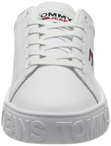 Tommy Hilfiger, Cool Tommy Jeans Sneaker Mujer, Blanco, 40.5 EU