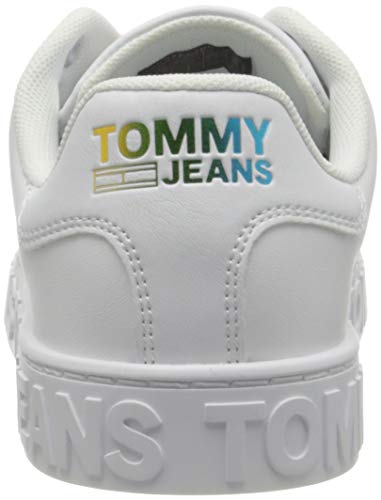 Tommy Hilfiger, Cool Tommy Jeans Sneaker Mujer, Blanco, 40.5 EU