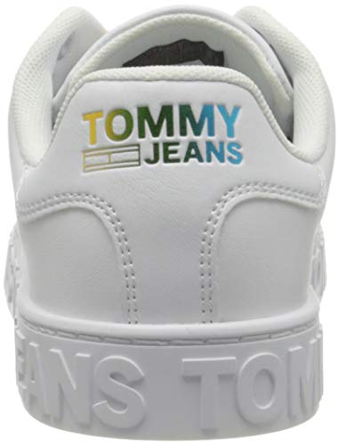 Tommy Hilfiger, Cool Tommy Jeans Sneaker Mujer, White, 37 EU