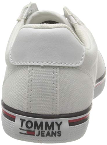 Tommy Hilfiger Essential Lace Up Sneaker, Zapatillas Mujer, Blanco White Ybs, 35 EU