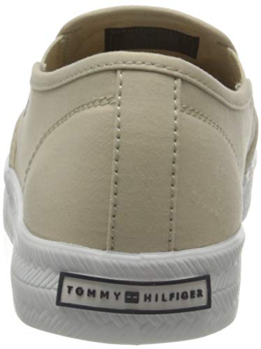 Tommy Hilfiger Essential Nautical Slip ON, Deslizamiento Esencial para náutico Mujer, Beige Clásico, 41 EU