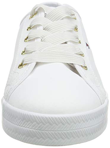 Tommy Hilfiger Essential Nautical Sneaker, Zapatillas Mujer, Blanco (White Ybs), 40 EU