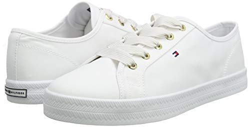 Tommy Hilfiger Essential Nautical Sneaker, Zapatillas Mujer, Blanco (White Ybs), 40 EU