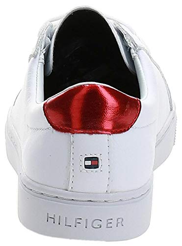 Tommy Hilfiger Essential Sneaker, Zapatillas Mujer, Blanco (RWB 020), 39 EU