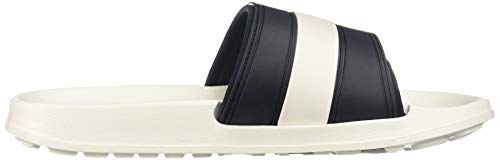 Tommy Hilfiger Flag Pool Slide, Zapatos de Playa y Piscina para Hombre, Blanco (White 100), 45/46 EU