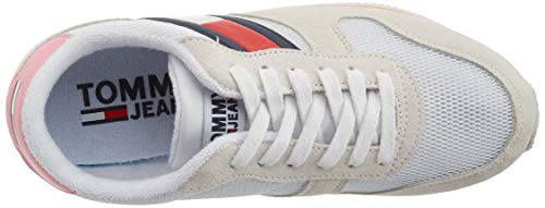 Tommy Hilfiger Flatform Runner Colour Sneaker, Zapatillas Mujer, Blanco (White Ybs), 40 EU