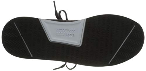 Tommy Hilfiger, Flexi Lycra Tommy Jeans Runner Hombre, Negro, 41 EU