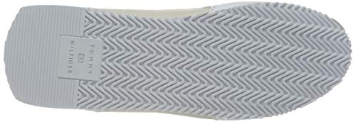 Tommy Hilfiger Gold Signature Retro Runner, Firma DE Oro Mujer, Blanco, 41.5 EU