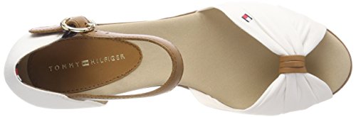 Tommy Hilfiger Iconic Elba Sandal, Alpargatas Mujer, Blanco (Whisper White 121), 41 EU