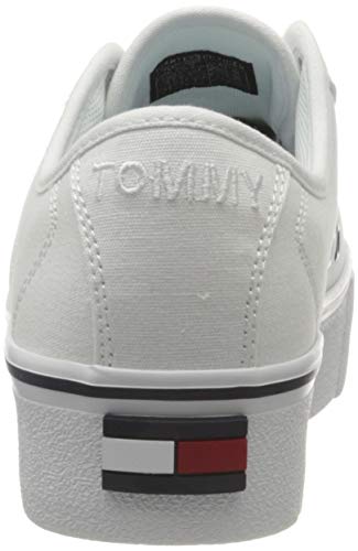 Tommy Hilfiger Livvy 3D, Zapatillas Mujer, Blanco, 41 EU