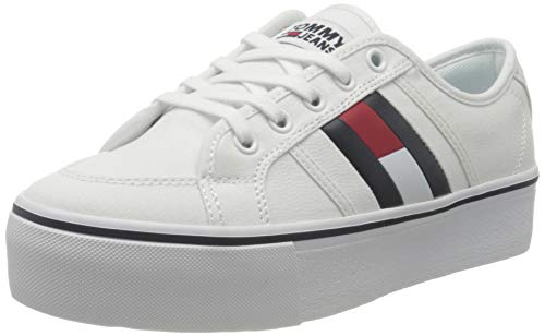 Tommy Hilfiger Livvy 3D, Zapatillas Mujer, Blanco, 41 EU