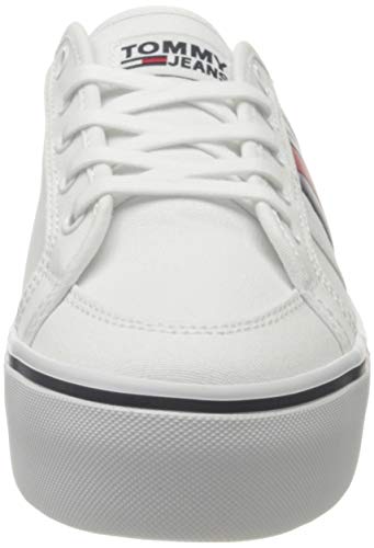 Tommy Hilfiger Livvy 3D, Zapatillas Mujer, Blanco, 41 EU