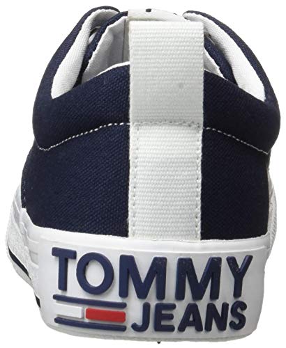 Tommy Hilfiger LowCut Essential Sneaker, Zapatillas Mujer, Azul (Twilight Navy C87), 39 EU