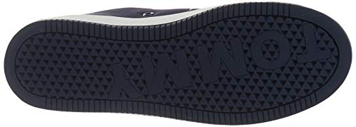 Tommy Hilfiger Oversized Label Icon Sneaker, Zapatillas Mujer, Azul (Twilight Navy C87), 39 EU