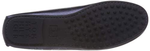 Tommy Hilfiger Snake Pattern Moccasin, Mocasines para Mujer, Azul (Tommy Navy 406), 38 EU