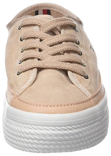 Tommy Hilfiger Suede Flatform Sneaker, Zapatillas Mujer, Rosa (Dusty Rose 502), 38 EU