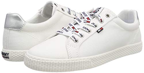 Tommy Hilfiger Tommy Jeans Casual Sneaker, Zapatillas Mujer, Blanco (White 100), 38 EU