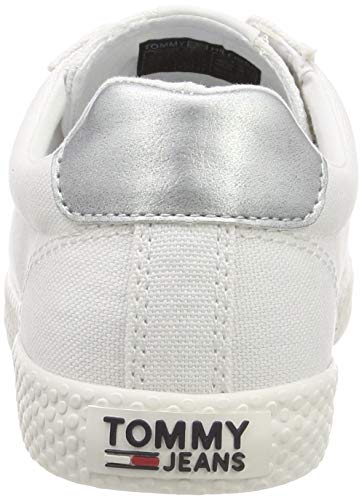 Tommy Hilfiger Tommy Jeans Casual Sneaker, Zapatillas Mujer, Blanco (White 100), 40 EU
