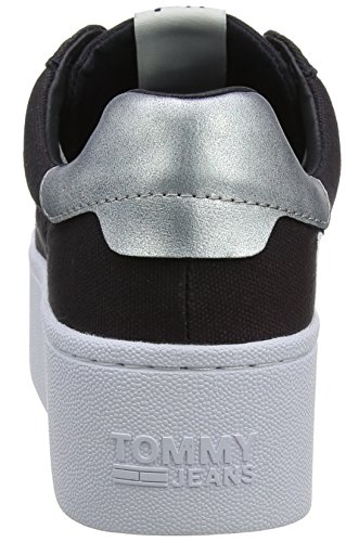 Tommy Hilfiger Tommy Jeans Flatform Sneaker, Zapatillas Mujer, Azul (Midnight 403), 39 EU
