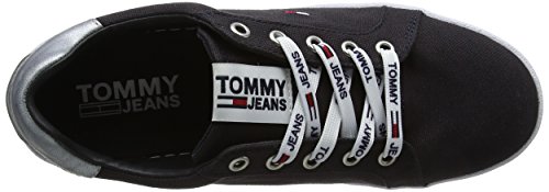 Tommy Hilfiger Tommy Jeans Flatform Sneaker, Zapatillas Mujer, Azul (Midnight 403), 39 EU