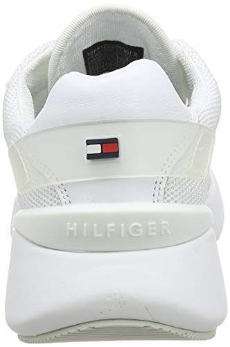 Tommy Hilfiger Tommy Sporty Runner, Zapatillas Mujer, Blanco (White Ybs), 38 EU
