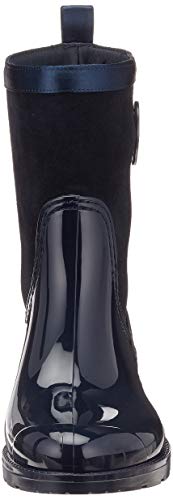 Tommy Hilfiger Warmlined Suede Rain Boot, Botas de Agua Mujer, Azul (Midnight 403), 40 EU