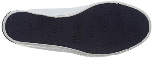 Tommy Hilfiger Wedge Casual Sneaker, Zapatillas Mujer, Blanco (White Ybs), 42 EU