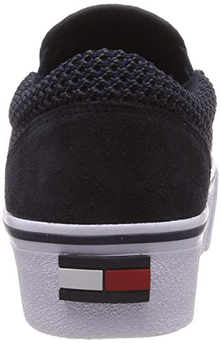 Tommy Hilfiger Wmn Slipon Textile City Sneaker, Zapatillas Mujer, Azul (Midnight 403), 40 EU