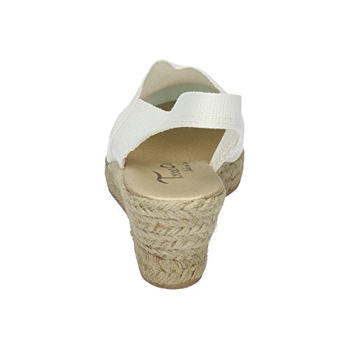 TORRES PELOTARI Zapatilla Blanca Mujer Alpargatas Blanco 38