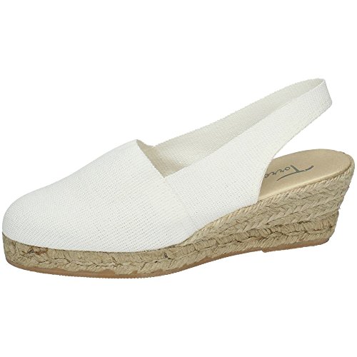 TORRES PELOTARI Zapatilla Blanca Mujer Alpargatas Blanco 38
