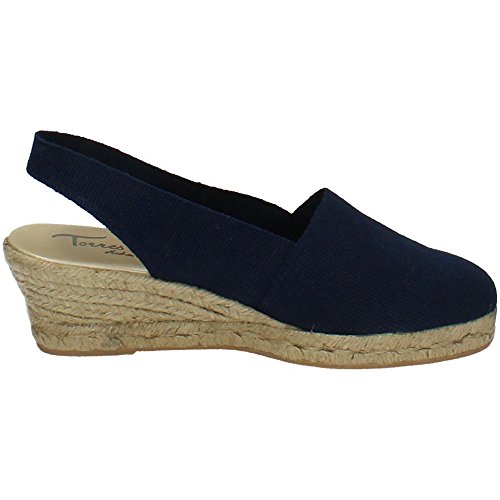 TORRES PELOTARI Zapatillas con CUÑA Mujer Alpargatas Marino 39