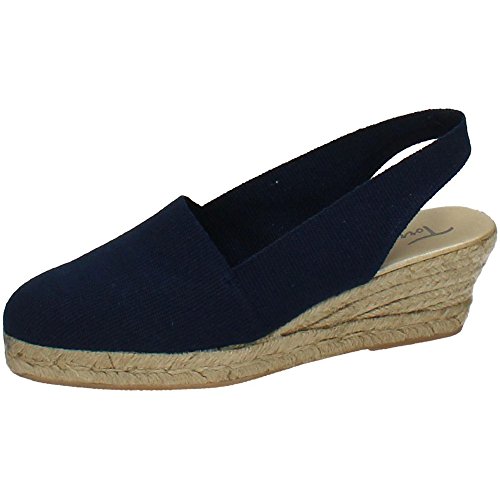 TORRES PELOTARI Zapatillas con CUÑA Mujer Alpargatas Marino 39
