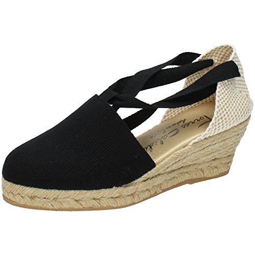 TORRES Valenciana VALENCIANAS Negras Mujer Alpargatas Negro 38