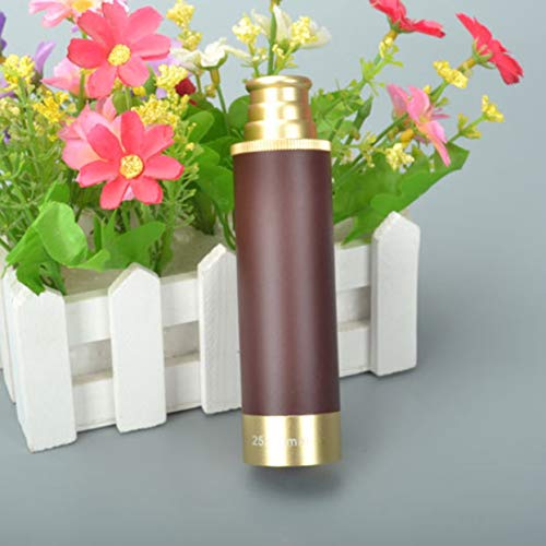 Tree-on-Life Piratas del Caribe Telescopio 25x30 Telescopio monocular Óptica Náutico Latón Spyglass Marítimo Acampar al Aire Libre